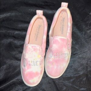 Juicy Couture Pink Tie-Dye Slip-On Sneakers